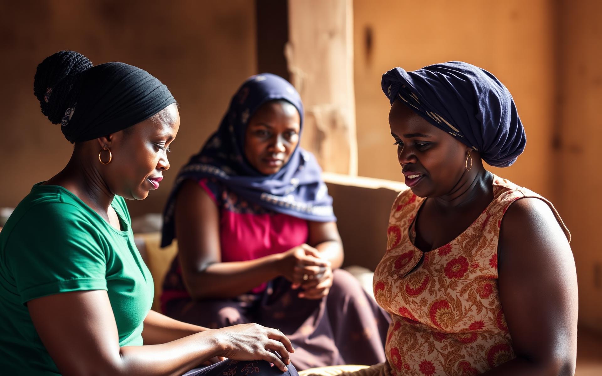 Femmes réunies dans un cadre communautaire pour l'accompagnement et l'autonomisation avec SFD ASBL